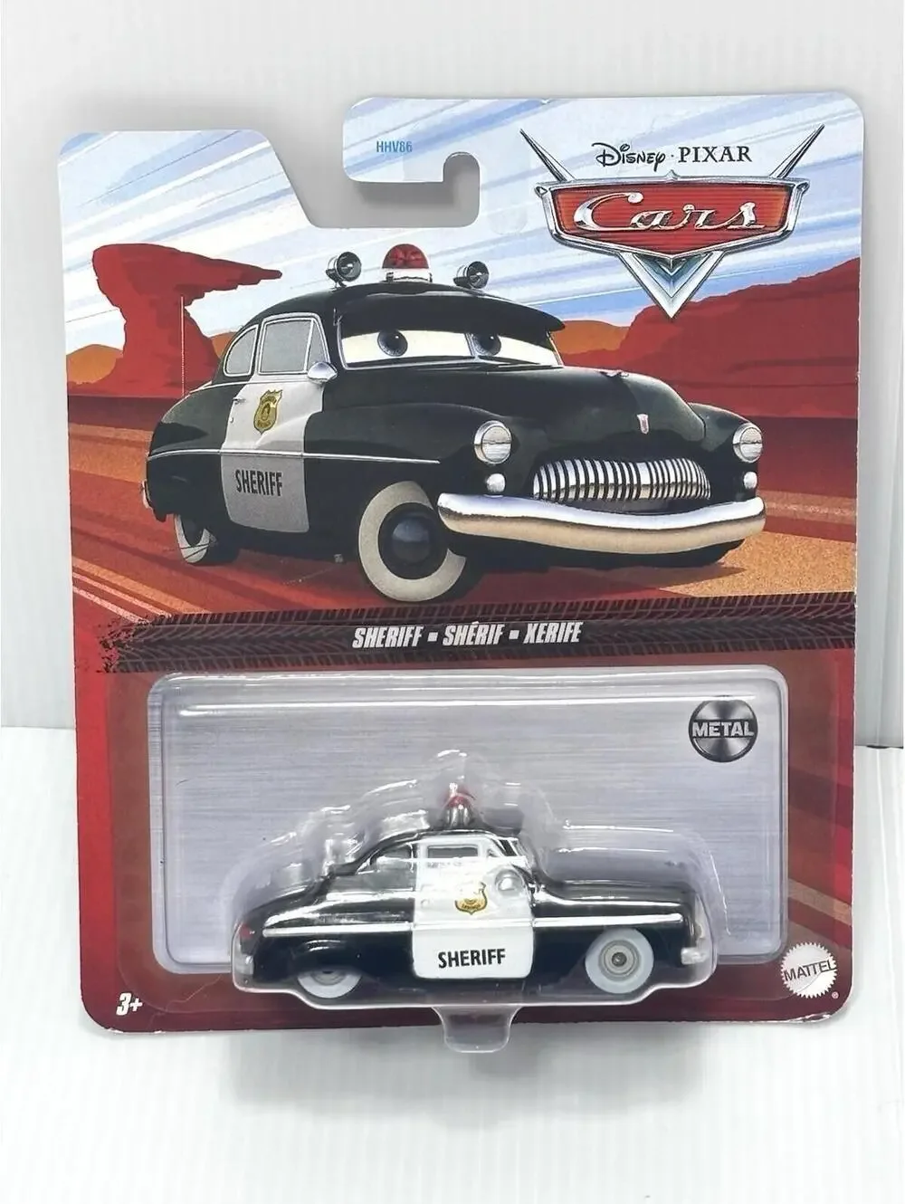 Disney Pixar Cars Sheriff Die Cast Mattel 1:55 Scale Toy Vehicle Car Auto -New